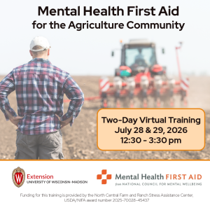 Mental Health First Aid for the Agriculture Community