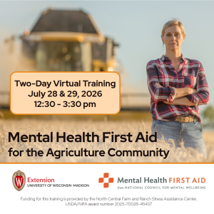 Mental Health First Aid for the Agriculture Community